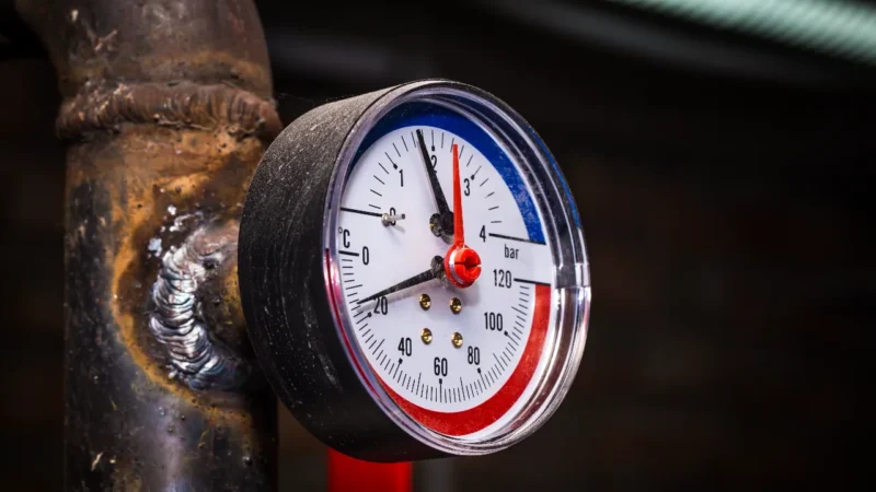 Pipelines with pressure gauge water