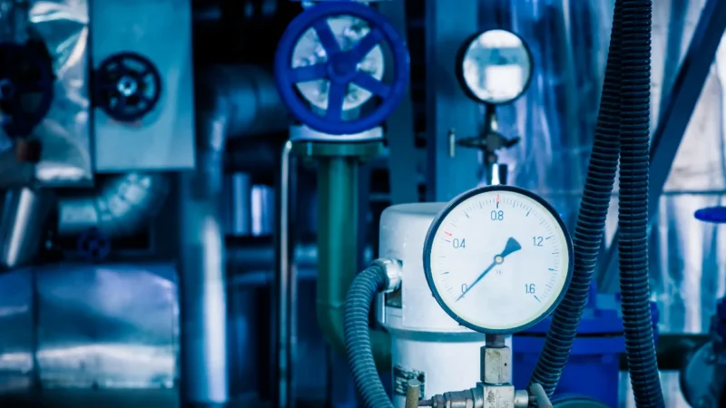 Steel pipelines cables plant