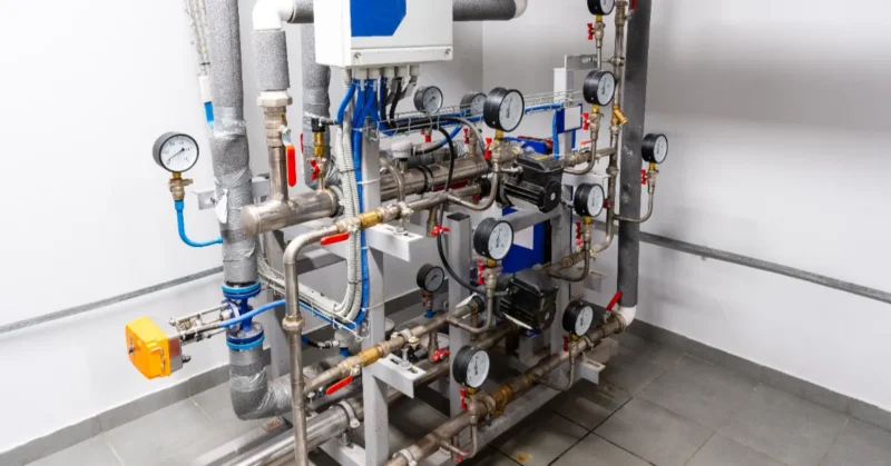 Chemical dosing skid system pressure gauges