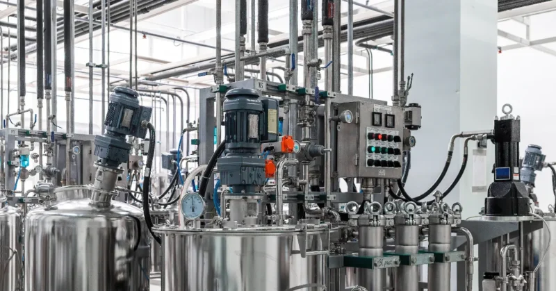 Industrial chemical processing pipeline system