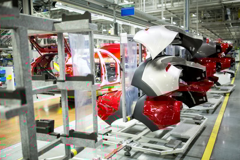 Automotive composite production line