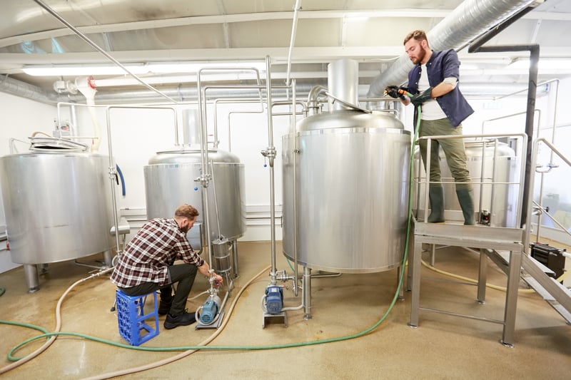 Blending tank to production