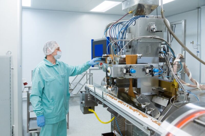 Pharmacy industry factory man worker in protective 2026 01 08 05 26 07 utc
