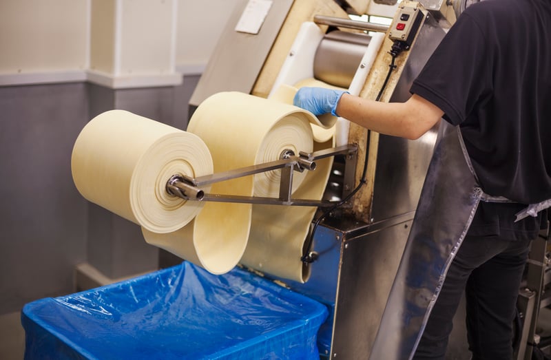 Wax coated paper production