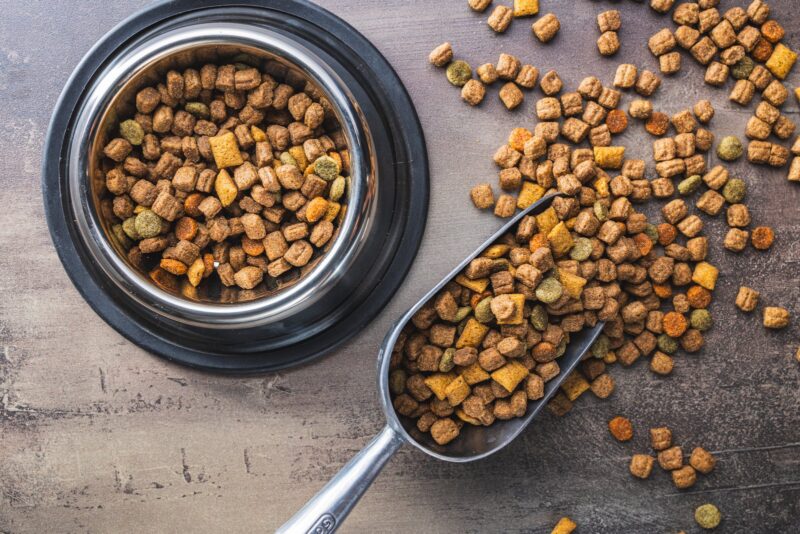 Dry kibble pet food